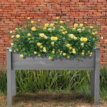 Durable Raised Wooden Garden Bed with Legs for Fruits, Fruits, Vegetables, & Herbs