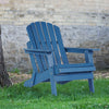 Outdoor Oversize Wooden Folding Adirondack Chair with Pre-Assembled Back Rest And Seatfor Garden, Lawn, Backyard, Deck, Pool Side, And Fire Pit