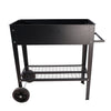 Black Metal Raised Garden Bed Cart with Wheels for Easy Moving - Good for Vegetables, Flowers, and Herbs