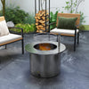 2-in-1 Portable Stainless Smokeless Fire Pit and Grill for Campfire, BBQ, Picnic