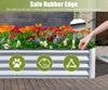 Silver Galvanized Raised Garden Bed - Outdoor Planter Box for Vegetables, Fruits & Flowers