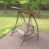 2-Seat Patio Swing Chair with Adjustable Canopy - Perfect for Patios, Decks, Porches, and Backyards