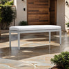 Aluminum Outdoor Patio Bench with Plush Cushion