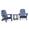 Outdoor Folding Adirondack Chair For Patios, Decks, Balcony, Fire Pit, And Gardens Perfect for Relaxation Navy Blue