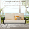 Premium Woven Rope Swing Sofa Seating for Two with Comfortable Cushions