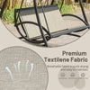 2-Seat Patio Swing Chair with Adjustable Canopy - Perfect for Patios, Decks, Porches, and Backyards