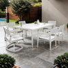 Comfortable 7-Piece Aluminum Outdoor Dining Set with Plush Cushions