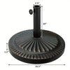 Weatherproof Weighted Patio Umbrella Base - Adjustable Pole Holder, and Superior Stability