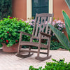 Open Box - Carved Back Outdoor Rocking Chair