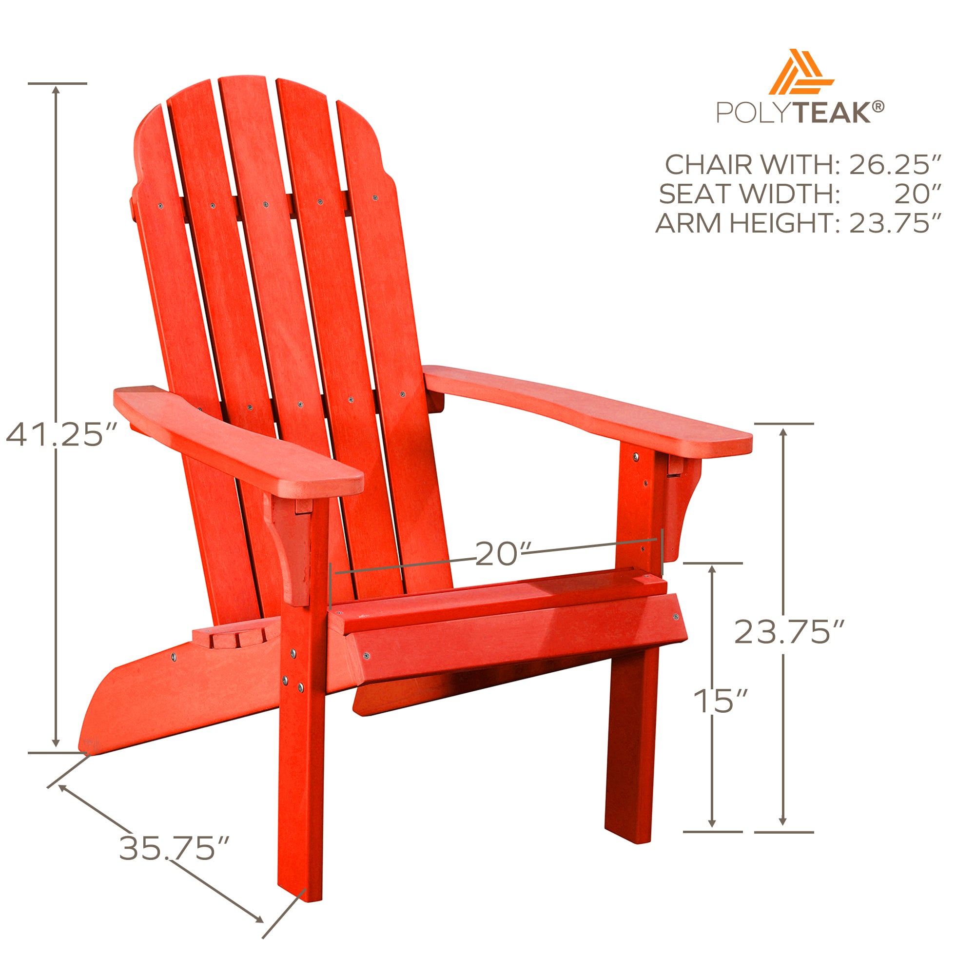 Polyteak classic best sale folding adirondack chair