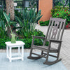 Open Box - Carved Back Outdoor Rocking Chair