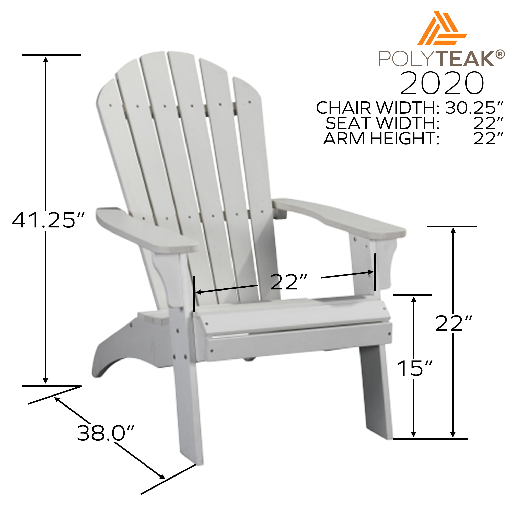 Polyteak deluxe oversized reclining poly discount adirondack chair with pullout ottoman