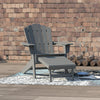 Open Box Deluxe Adirondack Chair with Pull Out Ottoman